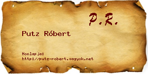 Putz Róbert névjegykártya